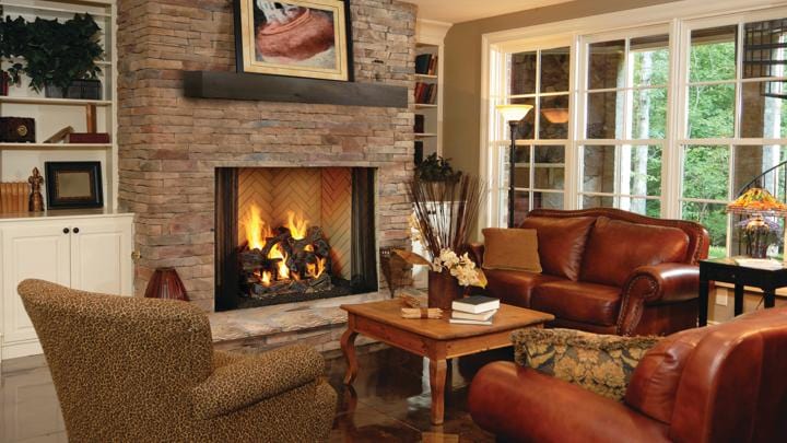 Heatilator Birmingham 50" Radiant Heat Wood Burning Fireplace BIR50 - B - Terrace Level