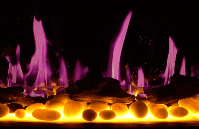 Litedeer Homes Latitude II 58" Seamless Push - in Electric Fireplace - ZEF58V - Terrace Level