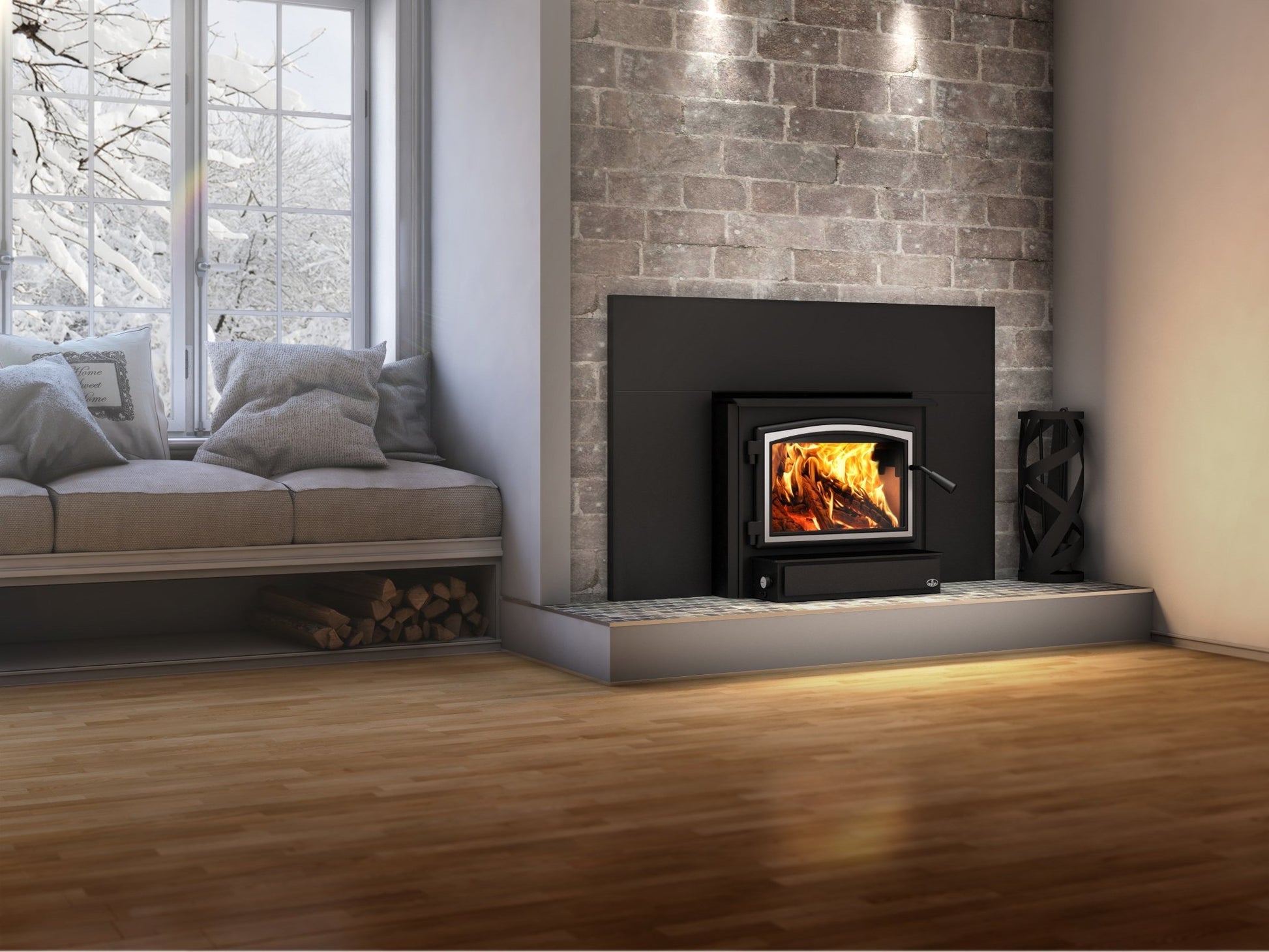 Osburn 2000 Wood Insert with Heat Activated Variable Speed Blower (144 CFM) - OB02016 - Terrace Level