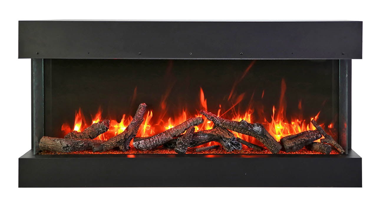Remii Bay - Slim 3 Sided Smart Electric Fireplace - Bay - Slim - Terrace Level