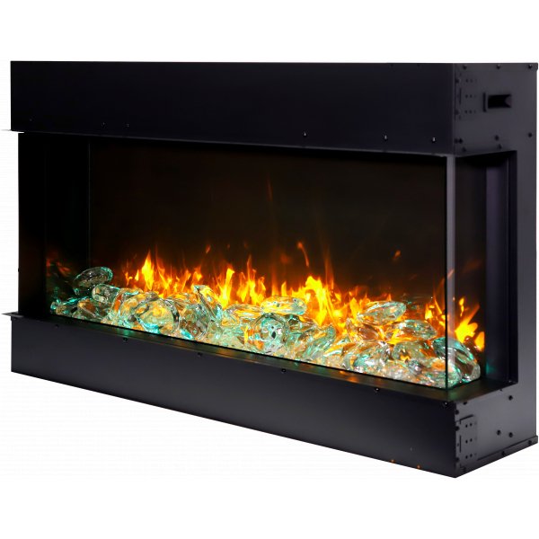 Remii Bay - Slim 3 Sided Smart Electric Fireplace - Bay - Slim - Terrace Level