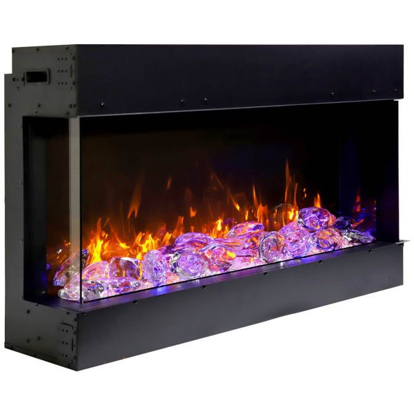 Remii Bay - Slim 3 Sided Smart Electric Fireplace - Bay - Slim - Terrace Level