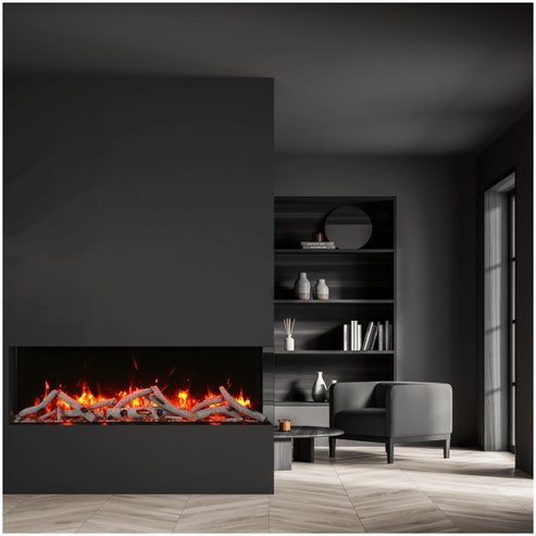 Remii Bay - Slim 3 Sided Smart Electric Fireplace - Bay - Slim - Terrace Level