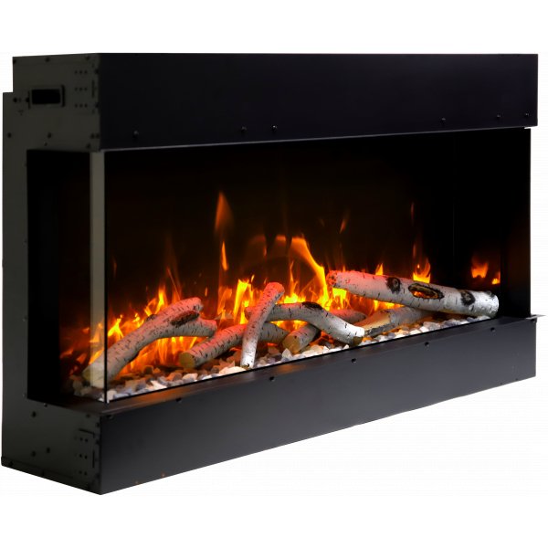 Remii Bay - Slim 3 Sided Smart Electric Fireplace - Bay - Slim - Terrace Level