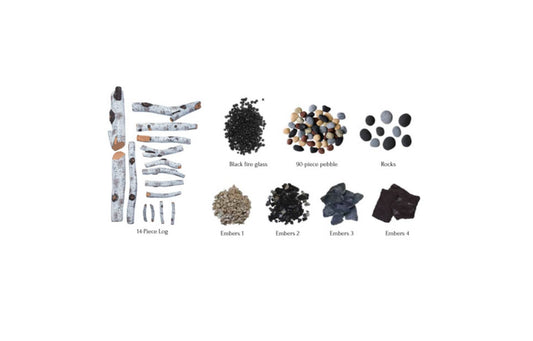 Sierra Flames Birch 15 Piece Deluxe Media Set - DESIGN - MEDIA - BIRCH - 15PCE - Terrace Level