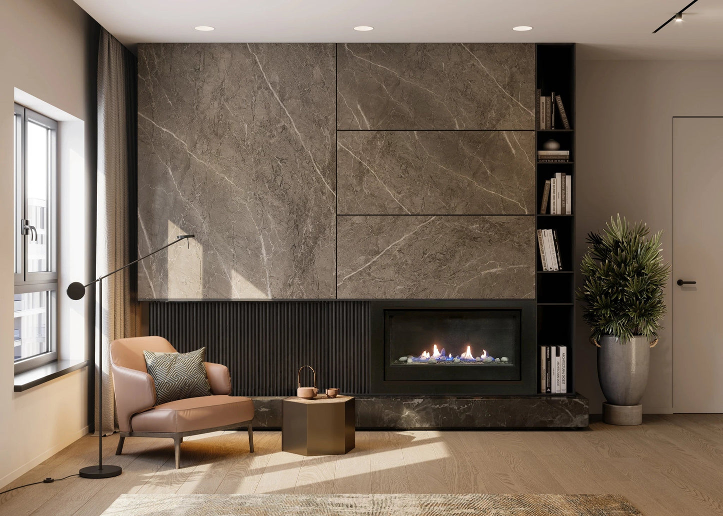 Sierra Flames Boston 36 - Inch Builders Linear Gas Fireplace - BOSTON - 36 - Terrace Level