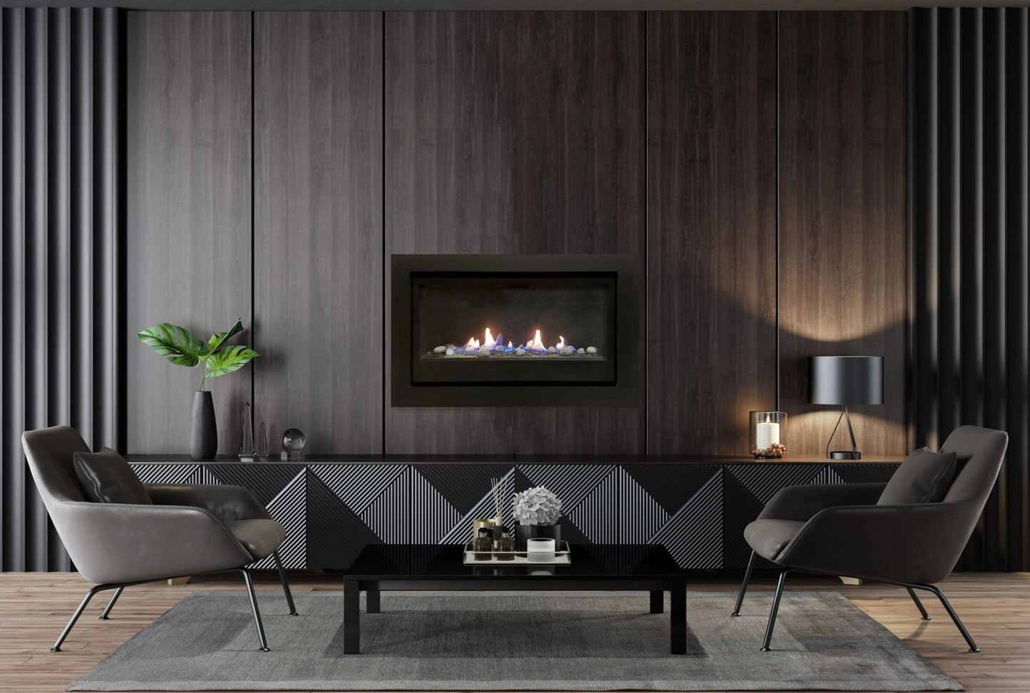 Sierra Flames Boston 36 - Inch Builders Linear Gas Fireplace - BOSTON - 36 - Terrace Level