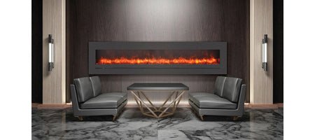 Sierra Flames Linear Electric Fireplace - WM - FML - STL - Terrace Level