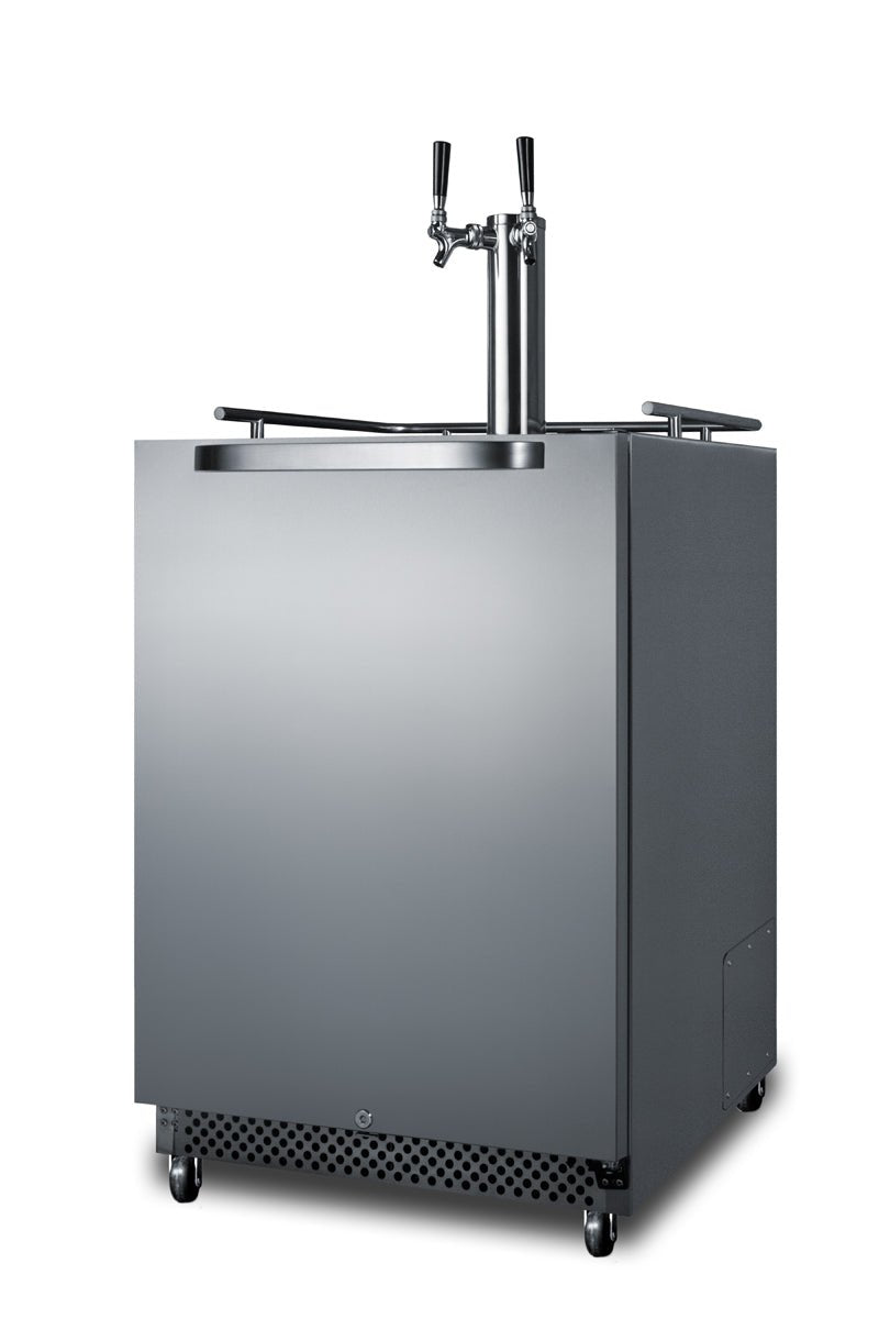 Summit Appliances Kegerator Twin Dispenser SS - 191815 - Terrace Level