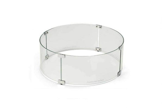Warming Trends 38 - Inch Round Glass Wind Guard - WG38 - RD - Terrace Level