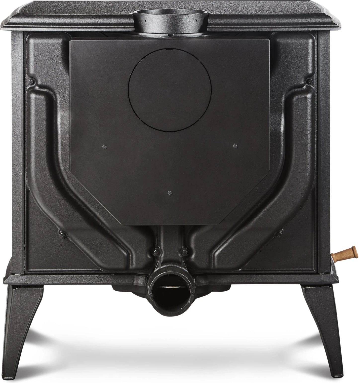 Lynwood W76 Wood Stove With Cast Iron Door, Black Colour Finish