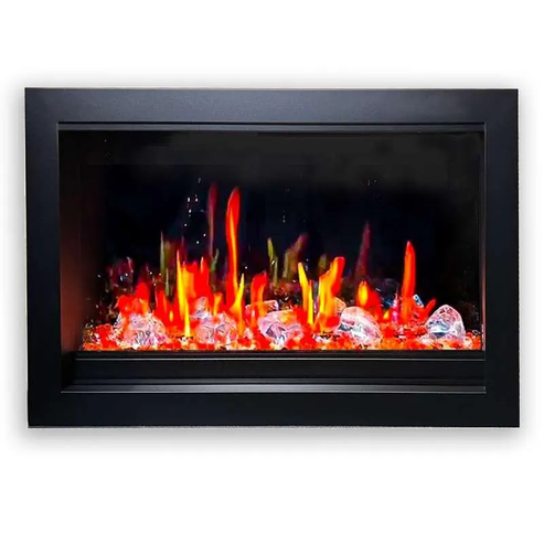 Litedeer Homes LiteStar 30 Inch 7/8 Inch Smart Electric Fireplace Inserts Black - ZEF38VCII