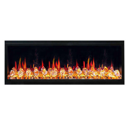 Litedeer Homes Latitude 55" Smart Electric Fireplace with Diamond-like Crystal - ZEF55VC