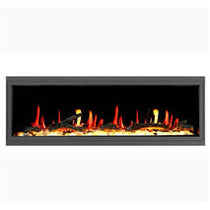 Litedeer Homes Latitude 55" Smart Electric Fireplace with App Driftwood Log & River Rock - ZEF55V