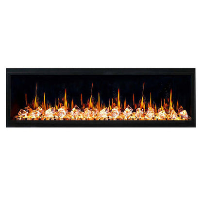 Litedeer Homes Latitude 65" Smart Electric Fireplace with Diamond-like Crystal - ZEF65XC