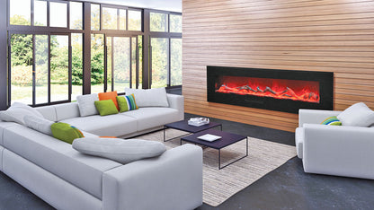 Amantii WM-FM-BG Electric Fireplace