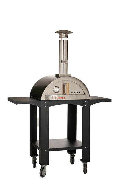 Traditional 25" Dual Fueled Pizza Oven With Gas Attachment- Wood and Gas Powered