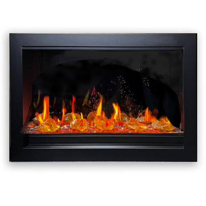 Litedeer Homes LiteStar 30 Inch 7/8 Inch Smart Electric Fireplace Inserts Black - ZEF38VCII