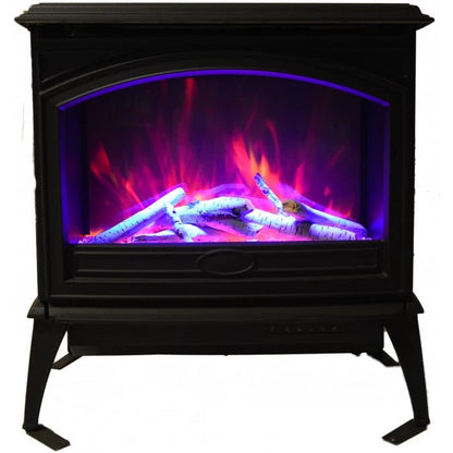 Amantii Cast Iron Freestand Electric Fireplace - CAST - IRON - Terrace Level