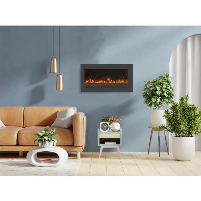 Amantii Linear Electric Fireplace - WM - FML - STL - Terrace Level