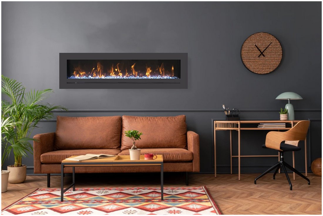 Amantii Linear Electric Fireplace - WM - FML - STL - Terrace Level