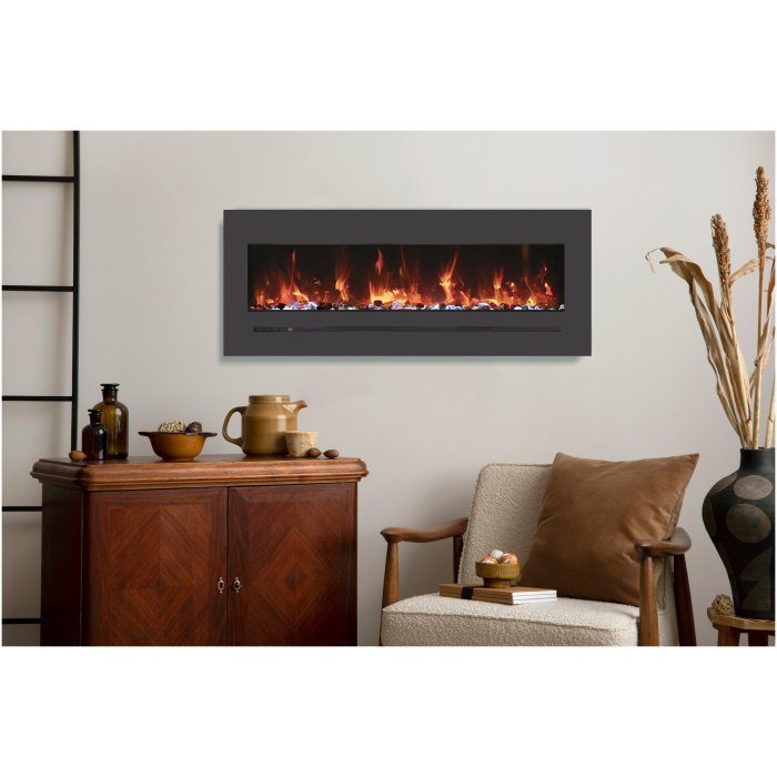 Amantii Linear Electric Fireplace - WM - FML - STL - Terrace Level