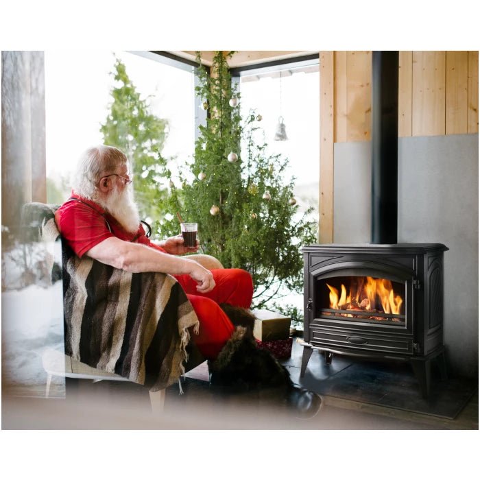 Amantii Lynwood W - 76 Wood Burning Stove - CAST - IRON - 1 - Terrace Level