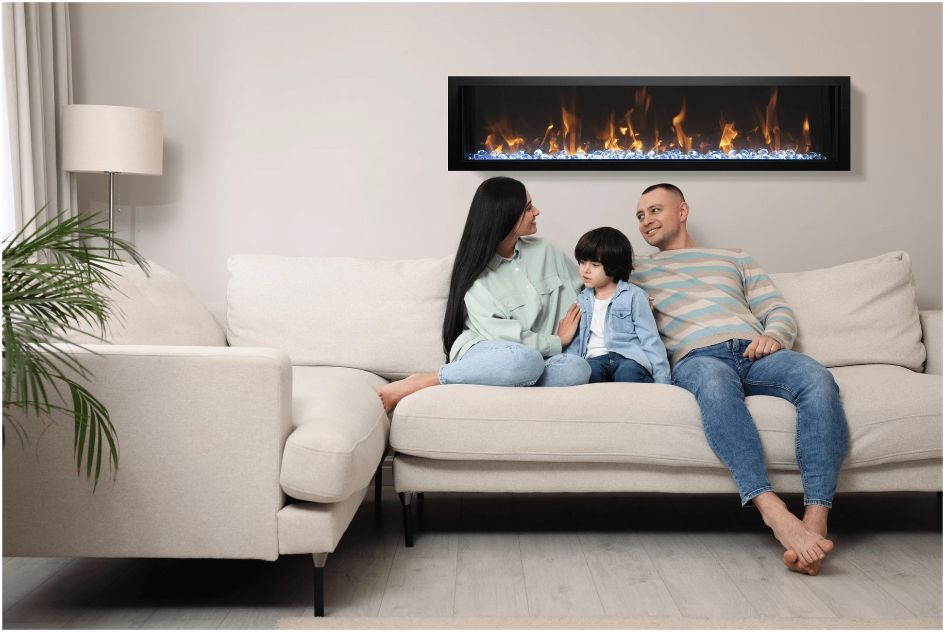 Amantii Panorama BI Slim Smart electric fireplace - BI - SLIM - Terrace Level