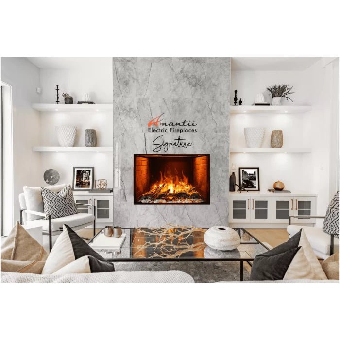 Amantii Signature Electric Fireplace Series Featuring the Optimyst® by Dimplex - BI - TRD - 38 - SIG - Terrace Level