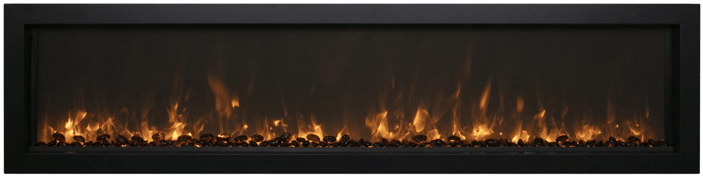 Amantii Symmetry Xtra Slim Smart Electric Fireplace - SYM - SLIM - Terrace Level