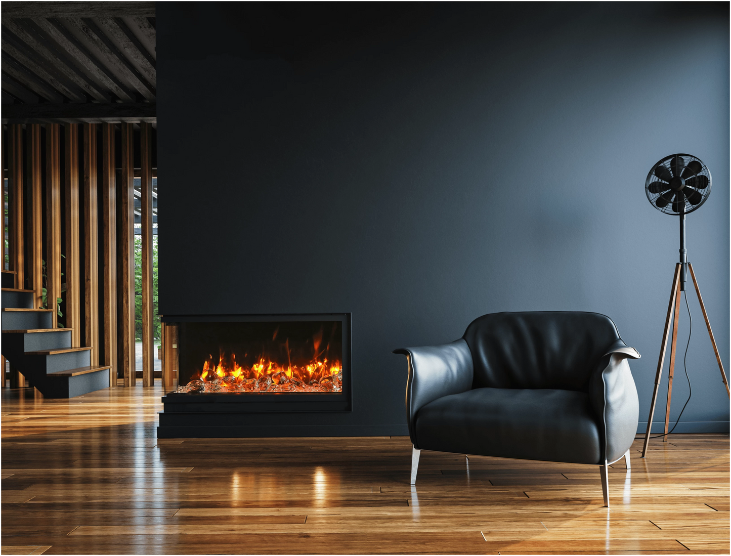 Amantii True View Slim Smart Electric Fireplace - TRU - VIEW - SLIM - Terrace Level