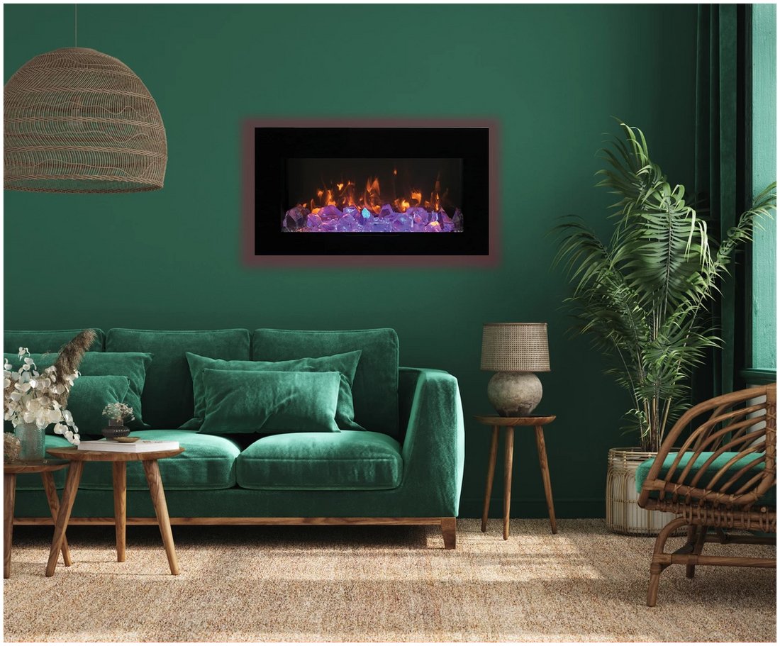 Amantii wall mount Electric Fireplace - WM - FM - BG - Terrace Level