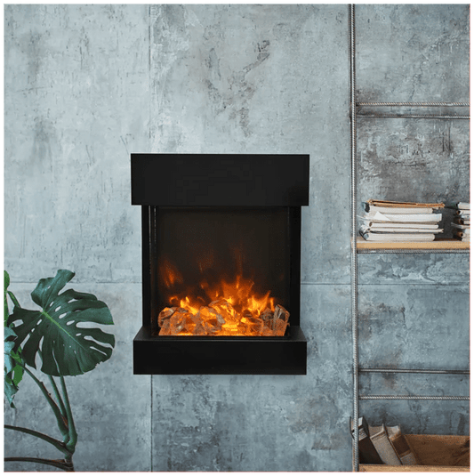 Amantti Cube 2025WM Freestand Electric Fireplace - Cube - 2025WM - Terrace Level