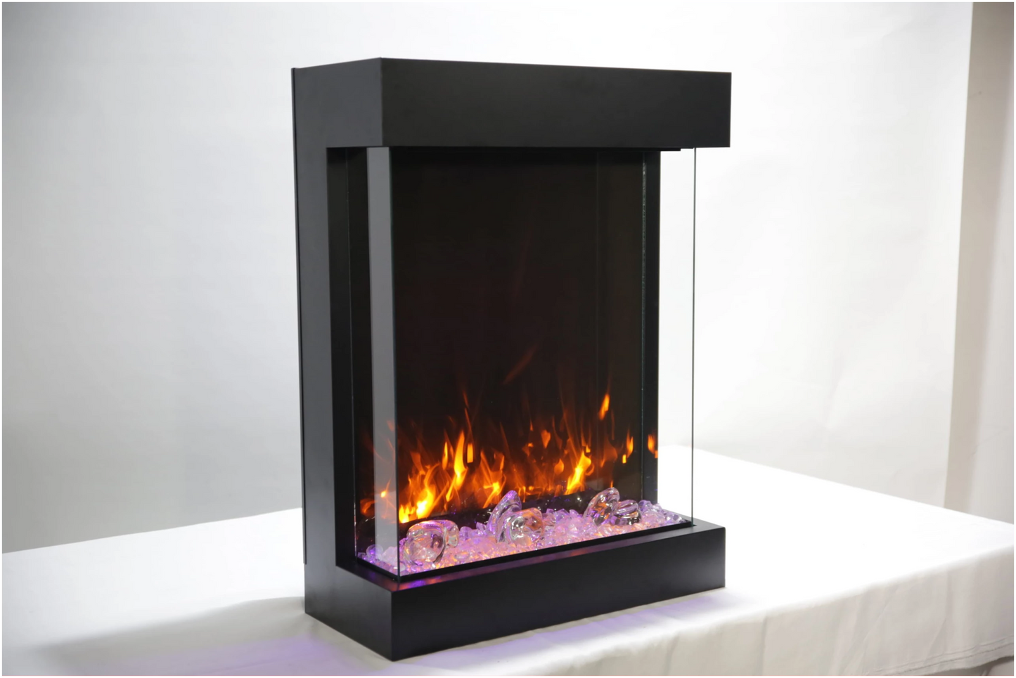 Amantti Cube 2025WM Freestand Electric Fireplace - Cube - 2025WM - Terrace Level