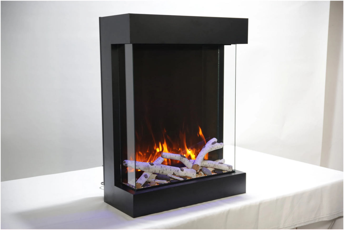 Amantti Cube 2025WM Freestand Electric Fireplace - Cube - 2025WM - Terrace Level