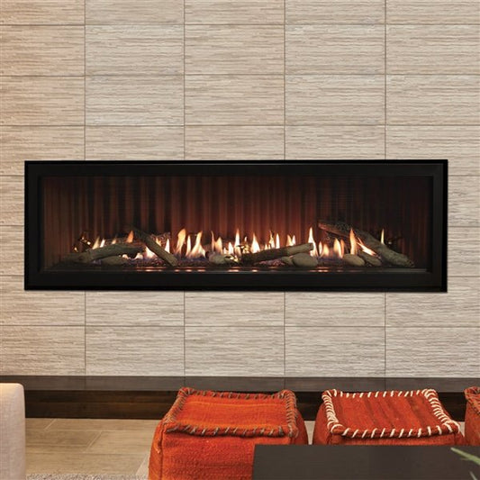 American Hearth 36/48 Rustic Logs/Rocks with 5 Stainless Steel Coils (7 Logs and 11 Rocks) - LSM1THF - Terrace Level