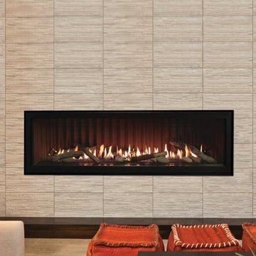 American Hearth Boulevard Contemporary Linear Fireplace IPI - DVLL - Terrace Level