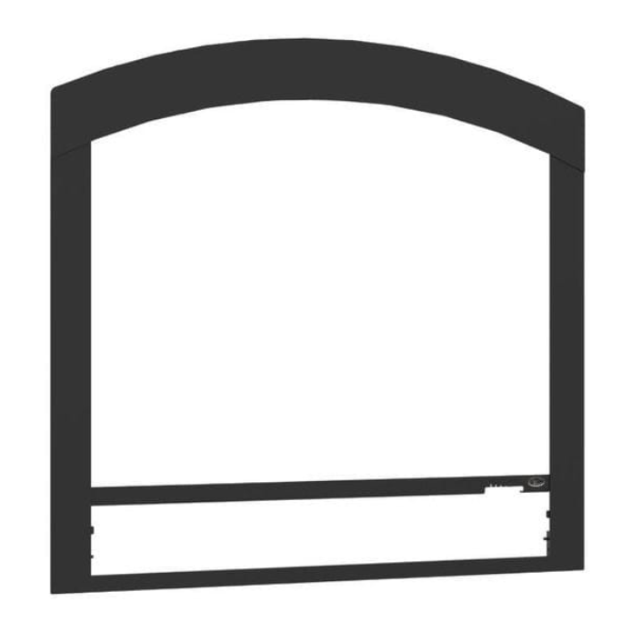 Valcourt Faceplate Arched in Painted Black - VA15FA06