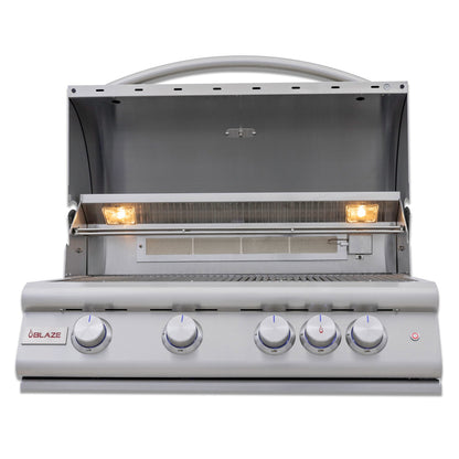 Blaze Grills 32 - Inch 4 - Burner Premium LTE+ Gas Grill with Rear Burner and Built - in Lighting System - BLZ - 4LTE3 - Terrace Level