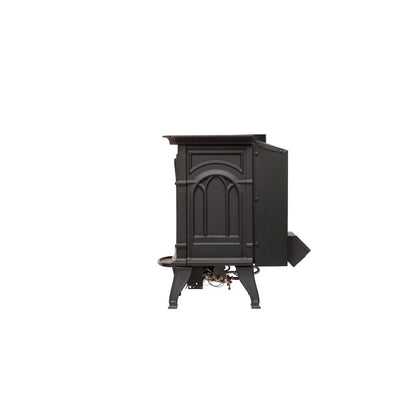 Breckwell Direct Vent Stove w/Blower & On/Off Thermostat Remote Control, NG - BH23DVN - Terrace Level