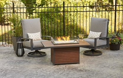 Brooks & Kenwood Fire Table w/ Brown Composite Top and Base - KW - 1224 - K - Terrace Level