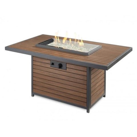 Brooks & Kenwood Fire Table w/ Brown Composite Top and Base - KW - 1224 - K - Terrace Level