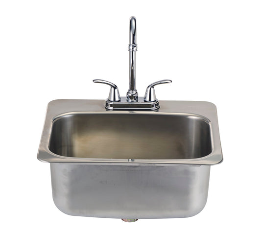 Bull Grills Large Stainless Steel Sink With Faucet 12391 - Terrace Level