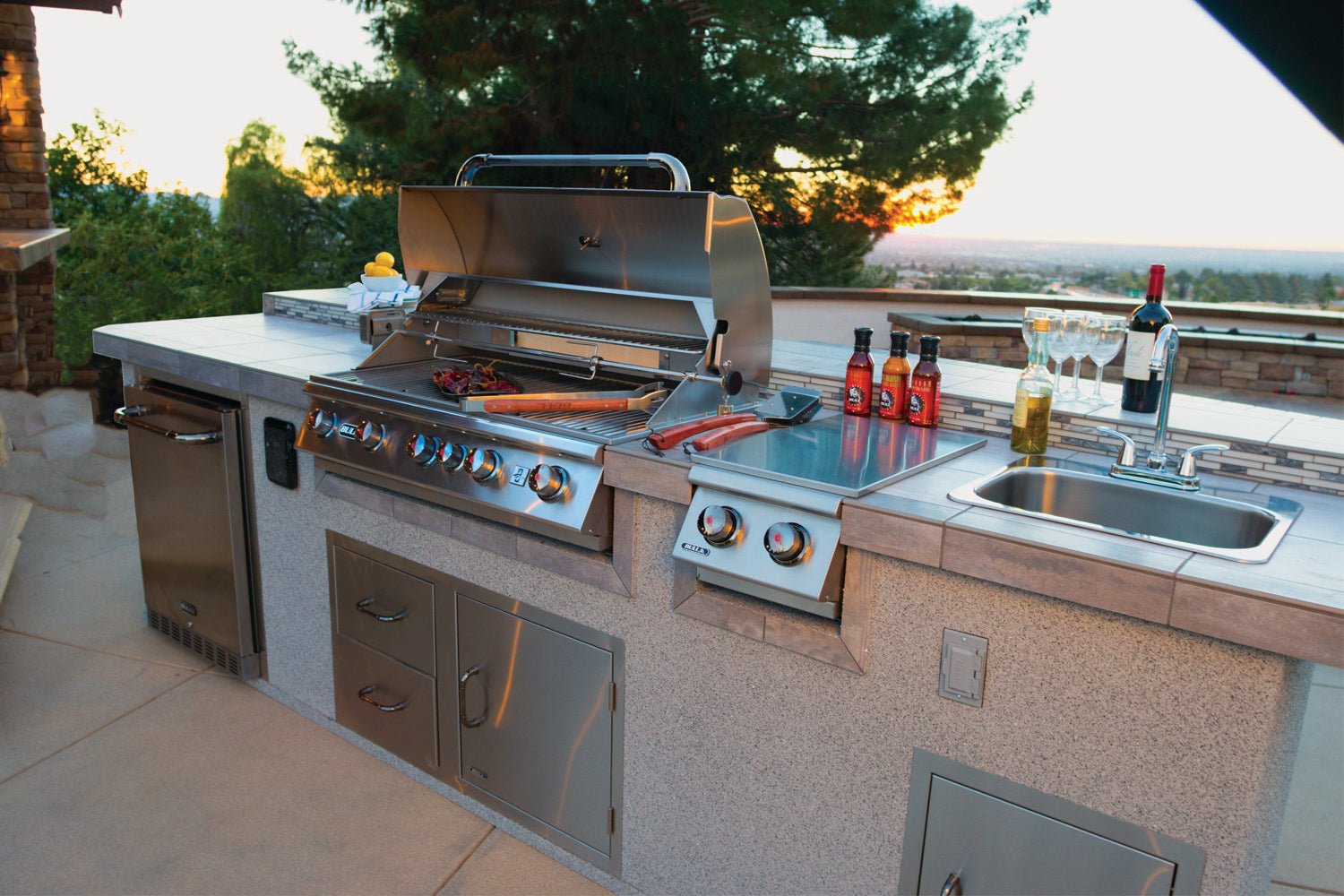 Bull Grills Large Stainless Steel Sink With Faucet 12391 - Terrace Level