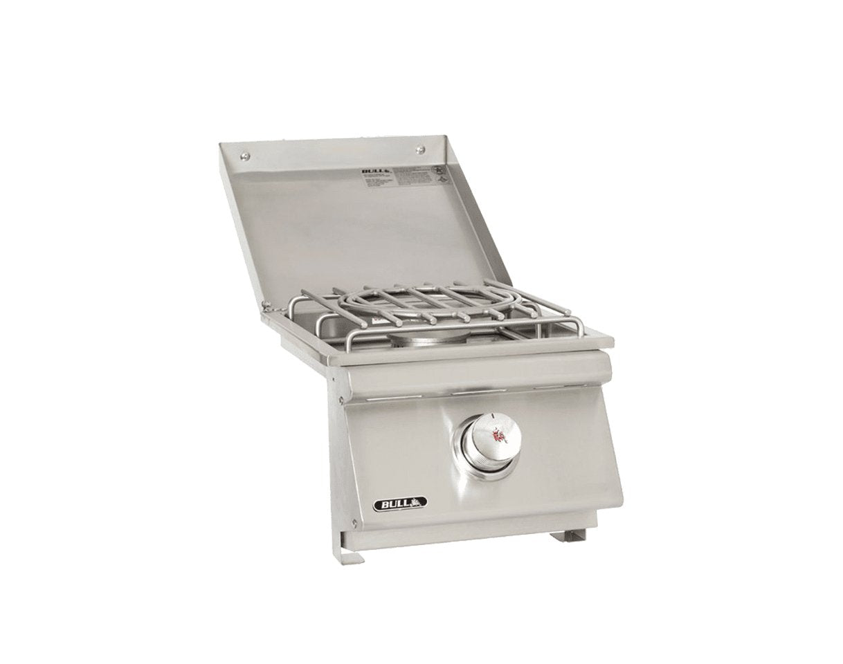 Bull Grills Single Slide - In Pro Side Burner With Cover 6001 - Terrace Level