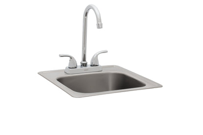 Bull Grills Small Stainless - Steel Sink With Faucet 12389 - Terrace Level