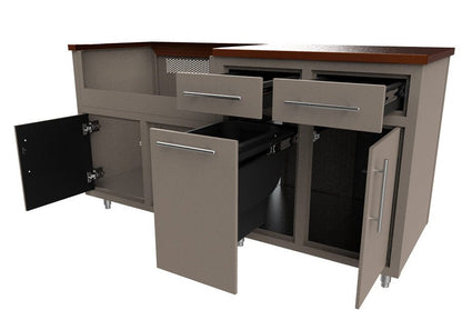 Challenger Coastal Kitchens 5’ Grill Islands with Color - Matched Toe Kick packages CST - 67.25 - Terrace Level