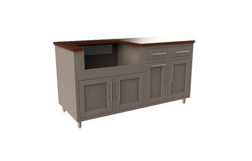 Challenger Coastal Kitchens 67.25 - Inch Designs Coastal Countertop with Door Style - CST - 67.25 - GWDD - Terrace Level