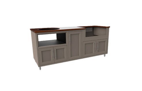 Challenger Coastal Kitchens 83 - Inch Designs Coastal Countertop with Door Style - CST - 83 - KDG - Terrace Level