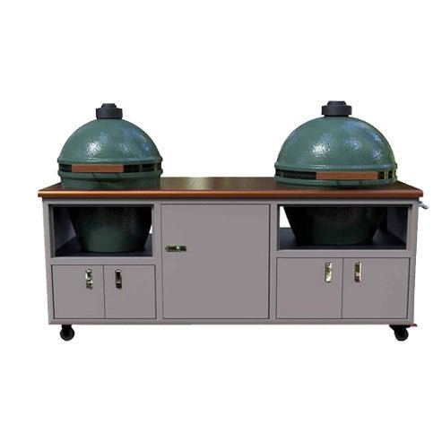 Challenger Designs 76" X - Large Double Torch Kamado Grill Carts - 17CGC - 76DB - XL - Terrace Level